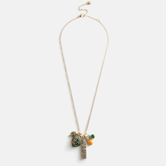 University of Miami Cluster Charm Necklace - University of Miami