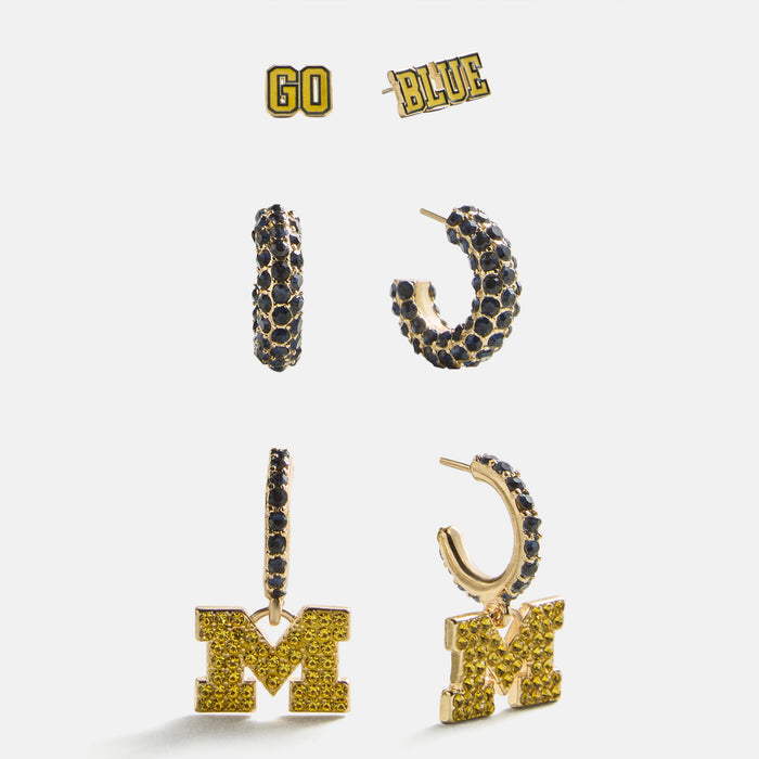 University of Michigan Slogan Earring Set - University of Michigan