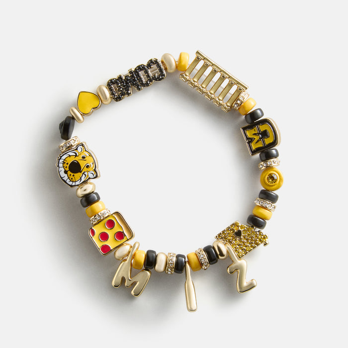 University of Missouri Beaded Charm Bracelet - University of Missouri