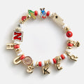 University of Nebraska Beaded Charm Bracelet - University of Nebraska
