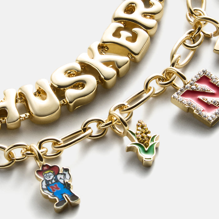 University of Nebraska Charm Bracelet Set - University of Nebraska
