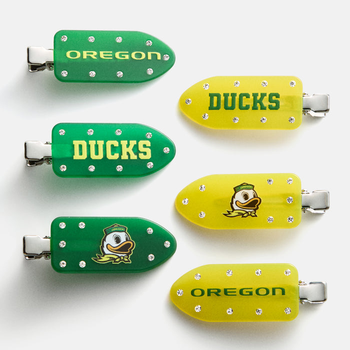 University of Oregon Creaseless Hair Clip Set - University of Oregon