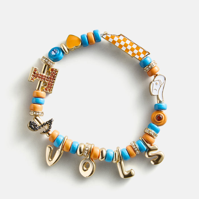 University of Tennessee Beaded Charm Bracelet - University of Tennessee