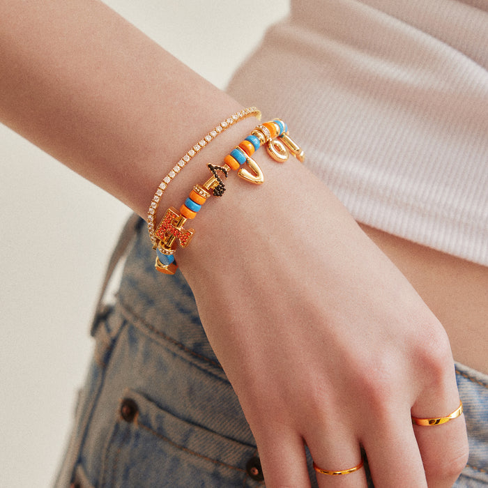 University of Tennessee Beaded Charm Bracelet - University of Tennessee