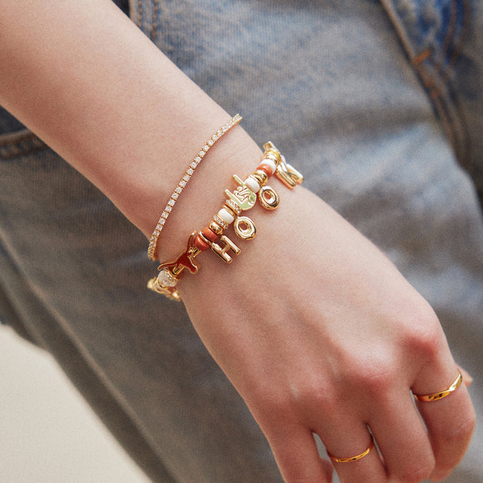 University of Texas at Austin Beaded Charm Bracelet - University of Texas