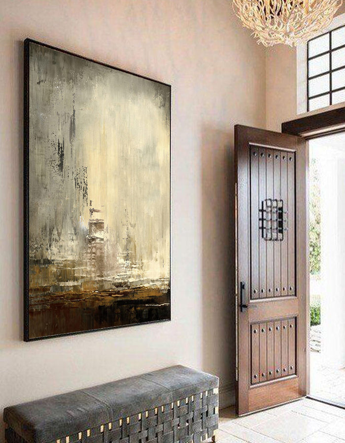 Abstract Skyline Canvas Art Abstract Cityscape Wall Art City Canvas Art