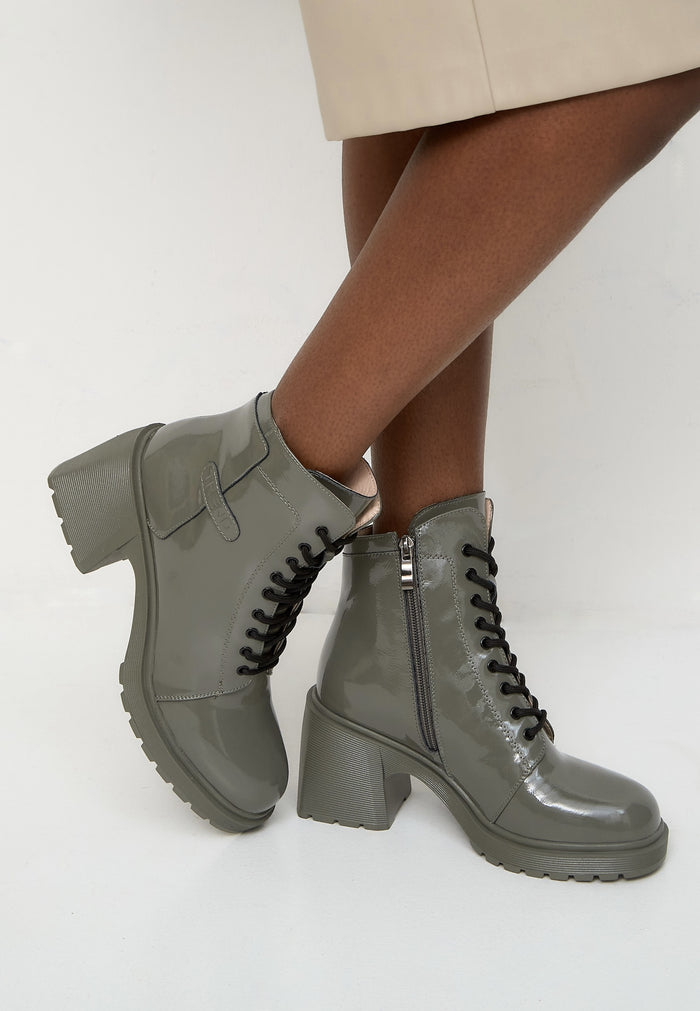 Urban Gloss Combat Heels