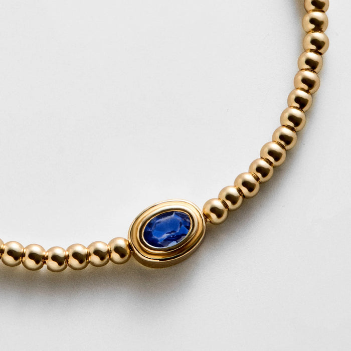 Valerie Bezel Pisa Bracelet - Sapphire