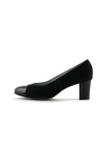 Velvet Cap-Toe Elegance Heels