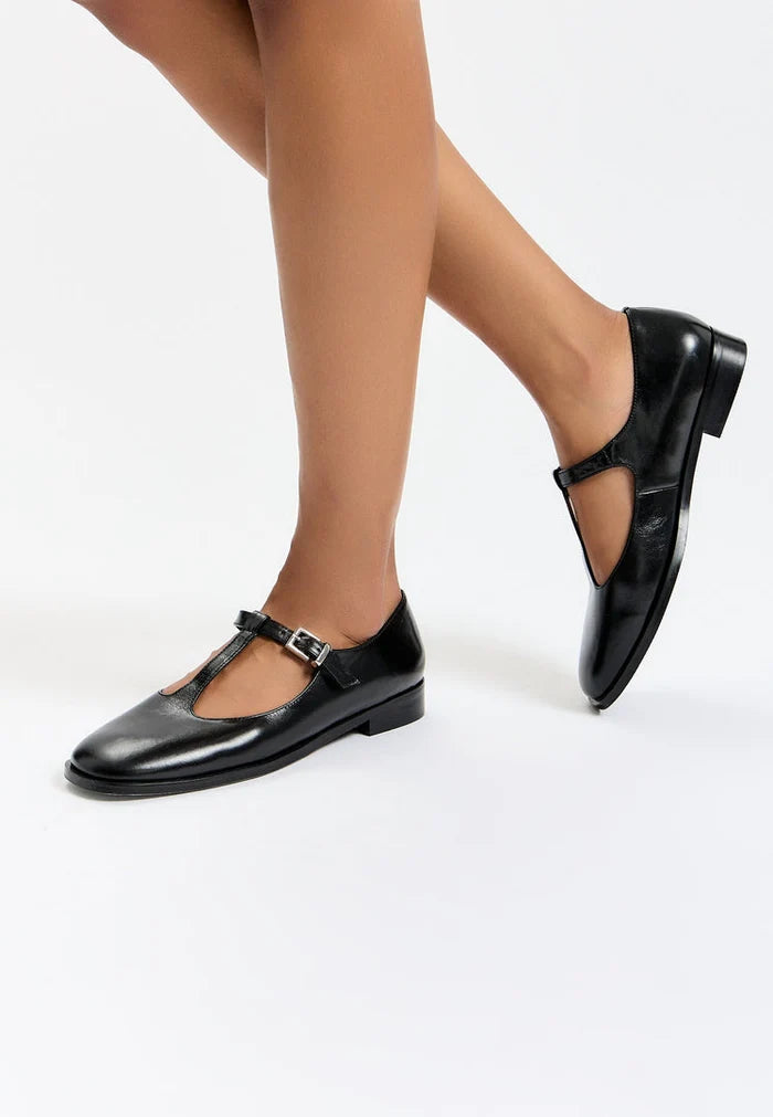 Step back in time with these vintage charm T-strap flats, perfect for adding retro flair to your outfit. These vintage-inspired antique style shoes exude old-school elegance.