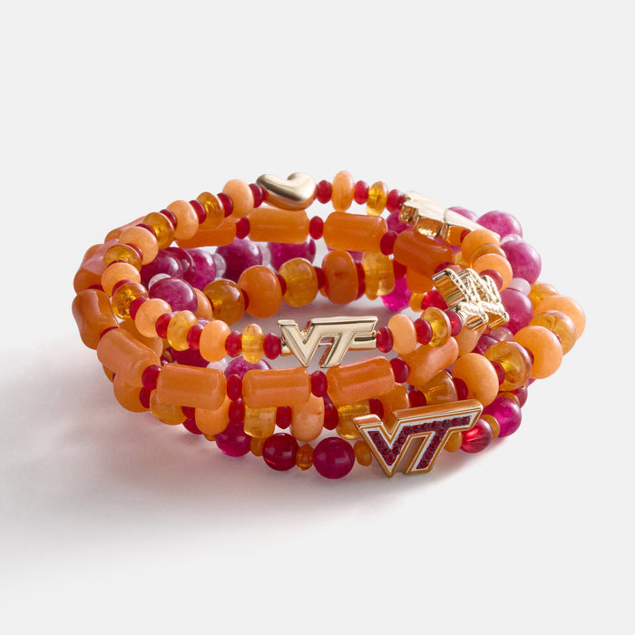 Virginia Tech Beaded Bracelet Set - Virginia Tech