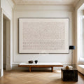 Large Beige Texture Art Painting Handmade Modern Canvas Art Wabi-sabi Painting For Sale | Artexplore