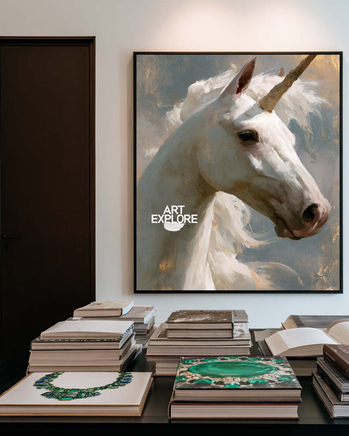 White Horse Wall Art #ANH75