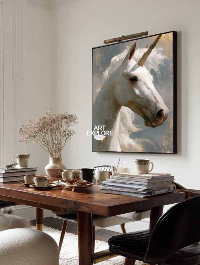 White Horse Wall Art #ANH75