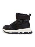 A pair of stylish black winter ankle sneaker boots, perfect for the season's fashion-forward looks.