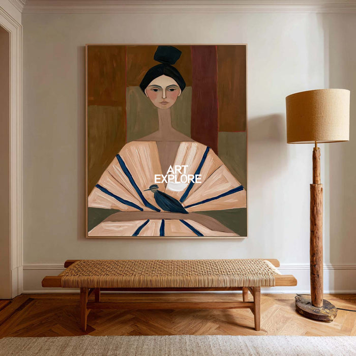 Woman Portrait Wall Art #ABAV839