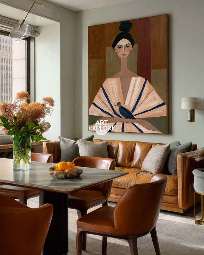 Woman Portrait Wall Art #ABAV839