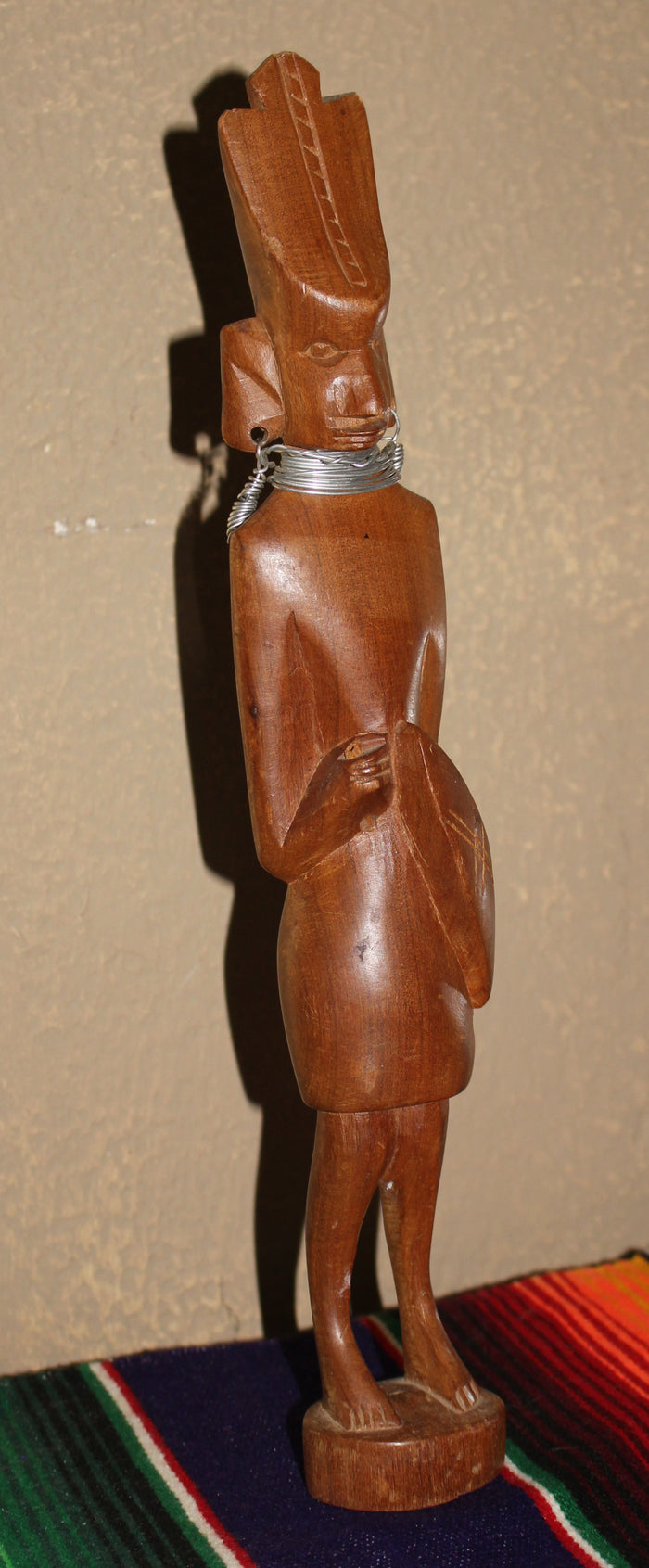 Wooden Tall Warrior Handmade and Handcrafted Mythology