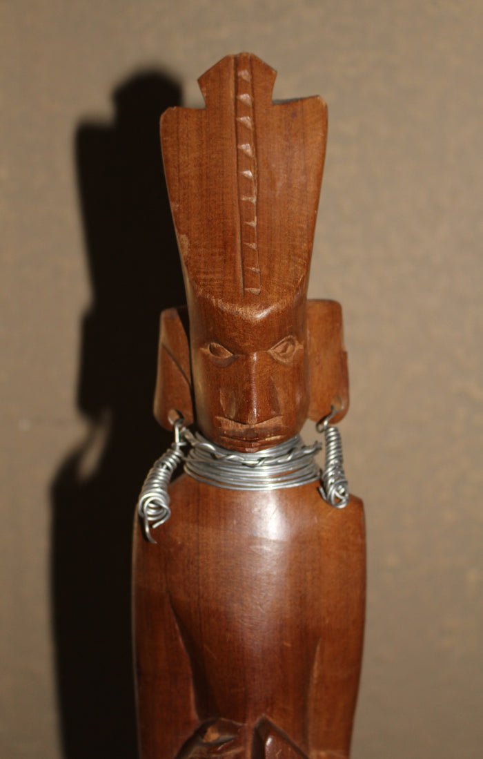 Wooden Tall Warrior Handmade and Handcrafted Mythology
