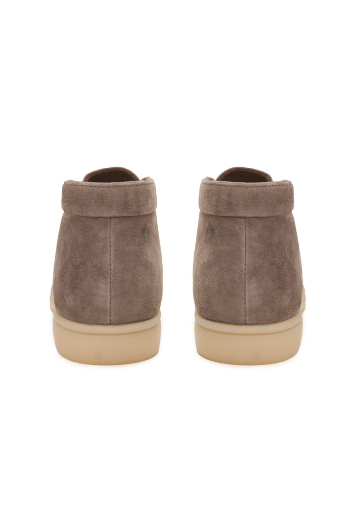 Wool Step High Loafers - Dark Beige