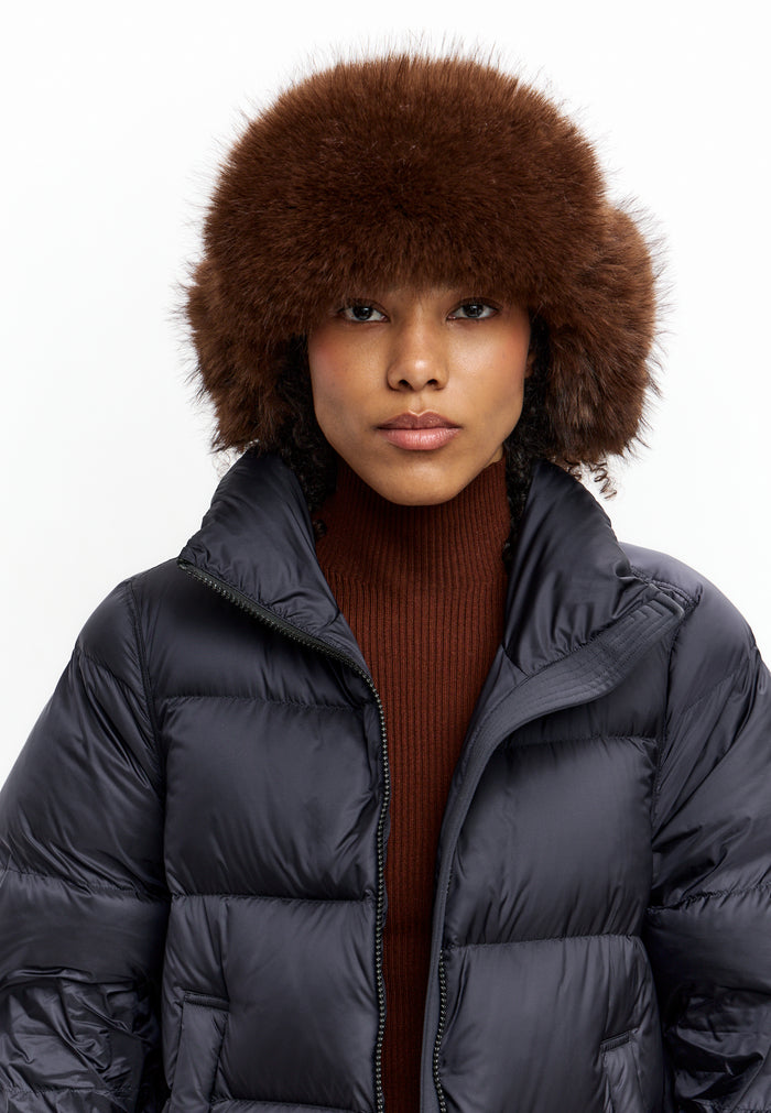 Wool Trapper Hat - Brown