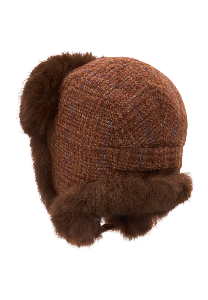 Wool Trapper Hat - Brown