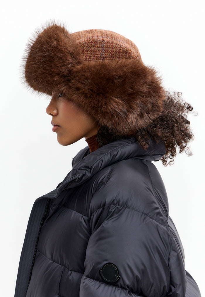 Wool Trapper Hat - Brown
