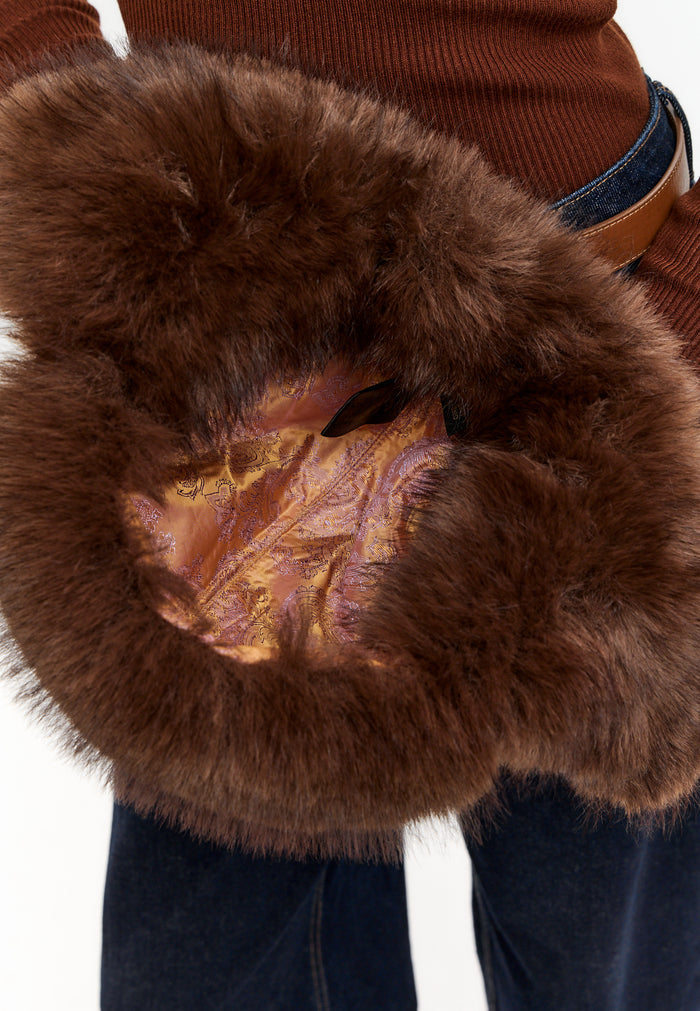 Wool Trapper Hat - Brown